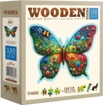 WOODEN CITY Dřevěné puzzle Barevný motýl 150 dílků