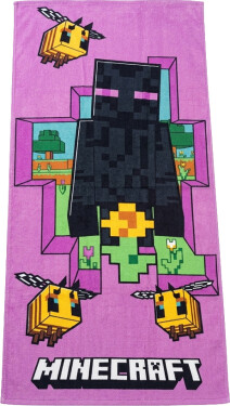 Dětská osuška Minecraft Enderman a Včelky