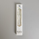 Dortové svíčky zakroucené bílo-zelené 6ks