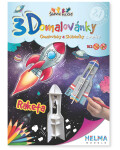 3D omalovánky Raketa