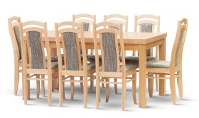 STIMA Jídelní set Multi 654-Aida (6 židlí) VARIANTA PROVEDENÍ: (d/š/v) 160 x 90 x 79 cm (+ 2x40 cm rozklad) + 6 židlí