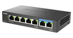 D-Link DMS-107 / Switch / 5x 10/100/1000 + 2x 2,5GBase-T / neřízený / stolní i nástěnná montáž (DMS-107/E)