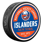 Mustang Puk New York Islanders NHL Block Textured Puck