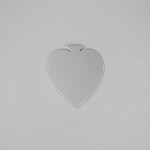 Cake star Podložka pod minidezerty stříbrná list 8,5x9,5 cm