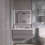 Erga Mia, LED zrcadlo 100x80cm, 2760 lm, 6500K, přední/zadní osvětlení, ERG-V01-117-1080-00