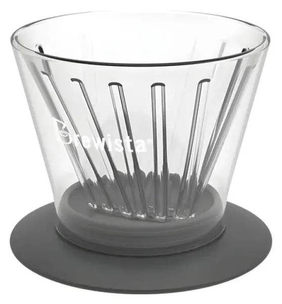 Brewista Smart Dripper Flat V / Dripper / skleněný / dvoustěnný