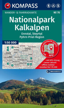 Národní park Kalkalpen 1:50 000 / turistická mapa KOMPASS 70
