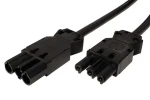 BACHMANN GST18(M-F) černá / Prodlužovací napájecí kabel / 2 m (375.038)