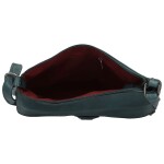 Trendy dámská koženková crossbody kabelka Gertha, modrá