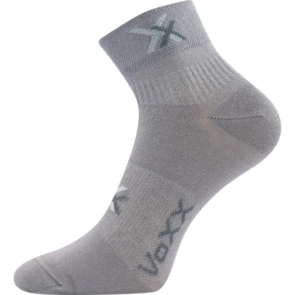 VOXX Ponožky bavlněné sportovní QUENDA světle šedé (3 páry) 39-42 118557