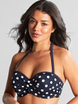 Vrchní díl plavek Swimwear Anya Riva Spot Bandeau Bikini navy/vanilla SW1453 75E