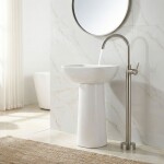 REA - Volně stojící baterie LUNGO Brush Nickel REA-B4305