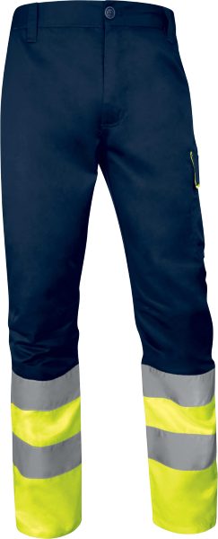 Reflexní pracovní kalhoty Delta Plus M1PA2HVCL1 žlutá velikost XL (M1PA2HVCL1JAXG-B)