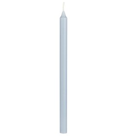 Ib Laursen Svíčka Taper Dusty Blue 20 cm, modrá barva, vosk