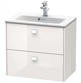 DURAVIT - Brioso Umyvadlová skříňka Compact, 55x62x39 cm, 2 zásuvky, lesklá bílá BR411002222