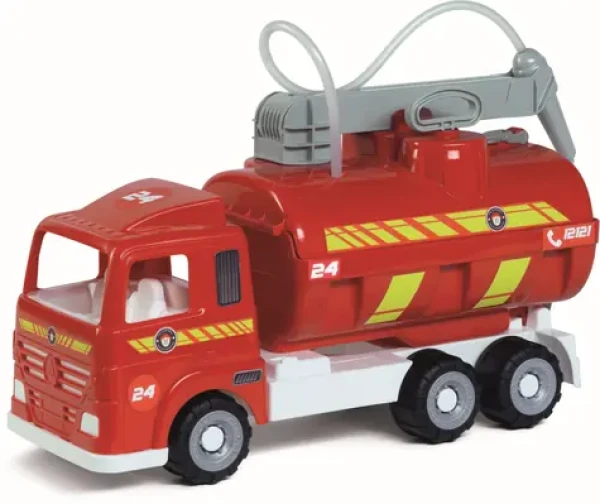 Androni Heavy Trucks hasičký vůz s funkční stříkačkou a pogumovanými koly - délka 52 cm