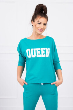 Sada Queen s potiskem zelená UNI