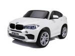 Mamido Elektrické autíčko BMW X6 M dvoumístné XXL bílé