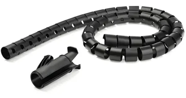 StarTech kabelový organizér černá / Kabelový organizér / 25 × 25 mm / 2,5 m (CMSCOILED2)