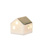 Räder Porcelánová mini LED lucerna Small House, bílá barva