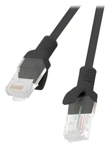 Lanberg CAT6 2m černá / Patch kabel / UTP / RJ45-RJ45 / 250 MHz / Fluke Passed (PCU6-10CC-0200-BK)