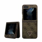 Pouzdro Guess 4G PU Leather Triangle Samsung Galaxy Z Flip 5 hnědé