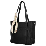 Stylová dámská koženková kabelka na rameno Finlay, černá