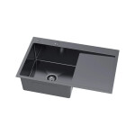 VELAZO - Kuchyňský dřez z oceli 78 x 49 PVD grafit s odkapávačem vpravo VELAZ7849LB