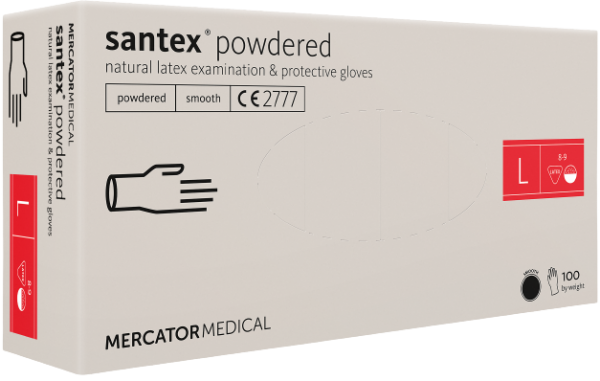 SANTEX Powdered 100 ks Velikost rukavic: L 31497_L