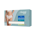 Dámské kalhotky GO Daily Cotton Midi - Sloggi hedvábně bílá (00GZ) 00XL