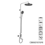 Mereo Eve vanová baterie s talířovou kulatou sprchou, černá CBE60101SFE