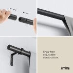 Roztažitelná garnýž 162-325 cm Umbra ZEN - černá