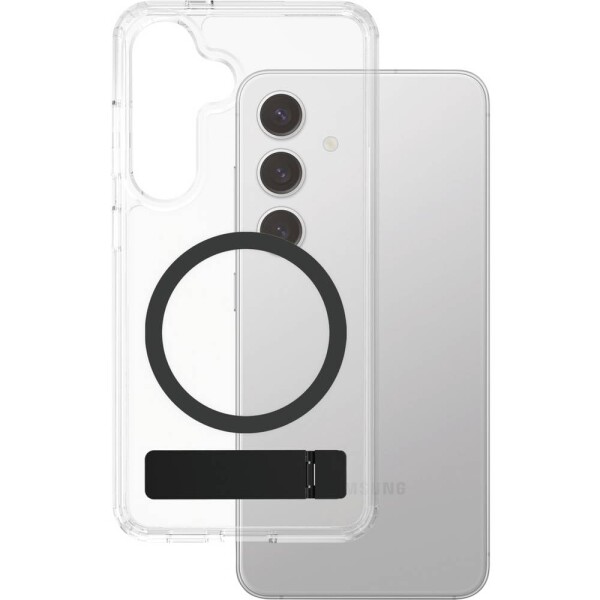 PanzerGlass CARE Feature zadní kryt na mobil Samsung Galaxy S25 transparentní, černá 1552552, stojící, odolné vůči nárazům CRRFBKQG38388