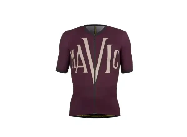 Mavic Heritage pánský dres krátký rukáv Aubergine Black vel. M