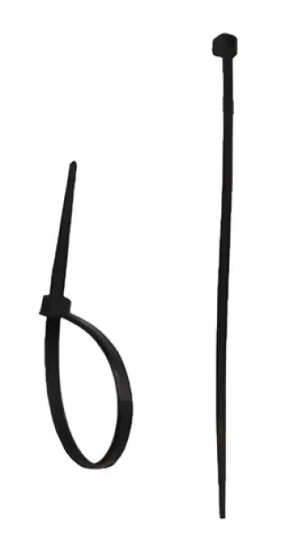 Dedra Stahovací pásky nylonové černé 2,5x200 mm / Stahovací páska / 100 ks (11C25202)