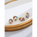 Náušnice Swarovski Elements Kirsty, Barevná/více barev