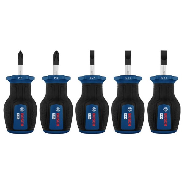 Bosch Professional 1600A03HU6 sada šroubováků, PH, plochý, 5dílná, 1600A03HU6