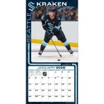 JF Turner Kalendář Seattle Kraken NHL 2026 Wall Calendar
