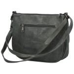 Trendy dámská koženková crossbody kabelka Gertha, šedá