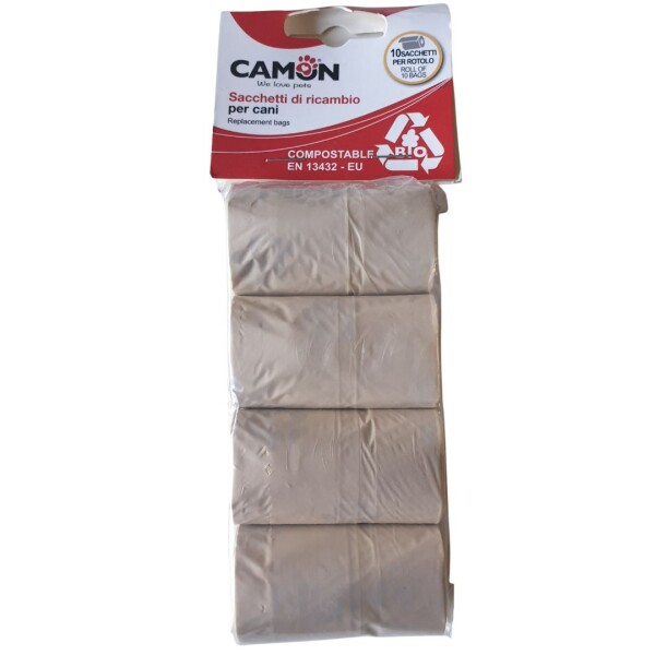 Camon Bio sáčky na bobky, béžové 4x10 ks