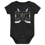 Outerstuff Dětské body Vegas Golden Knights NHL Littlest Player 3Pk Creeper Se Velikost: Batole 18 měsíců