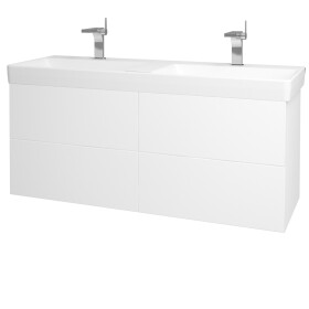 Dřevojas - Umyvadlová skříňka VARIANTE SZZ4 130 pro umyvadlo Laufen Pro S - M01 Bílá mat / M01 Bílá mat 196189