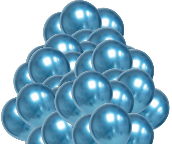 Balónky chromové modré 50 ks 30 cm balonky.cz Balónky chromové modré 50 ks 30 cm balonky.cz