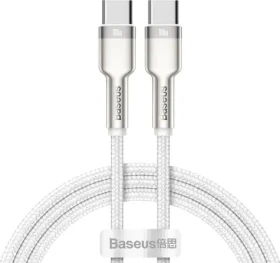 Baseus CATJK-C02 Kabel USB-C (M) - USB-C (M) 1 m bílá / 100W (CATJK-C02)
