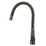 Laveo - Riveco - dřezová baterie stojánková s elastickým ramenem + filtr, grafit BRIB968D