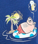 Boxerky Cornette Tattoo 280/244 Piglet S-2XL džínovina XL