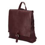 Dámský kožený kabelko batoh Semmy, bordó