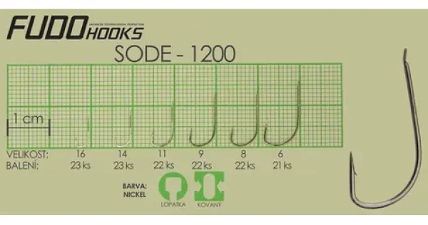 Fudo Hooks Sode / Rybářský háček / velikost 14 / 23 ks