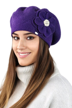 Kamea Beret K.23.023.61 Purpurový 54-60