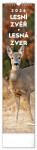 NOTIQUE Kalendář 2026 nástěnný: Lesní zvěř - Lesná zver, 12 x 48 cm